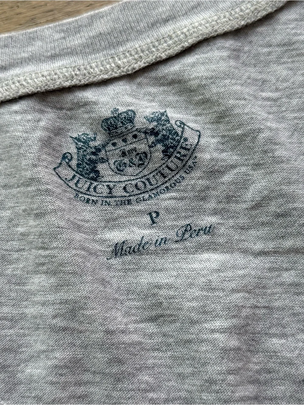 Sparkly gray & purple Juicy Couture tee - Picture 6 of 7